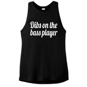 Dibs On The Bass Player Funny Gift For Women Tee Ladies PosiCharge Tri-Blend Wicking Tank