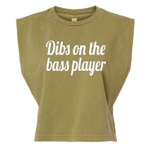 Dibs On The Bass Player Funny Gift For Women Tee Garment-Dyed Women's Muscle Tee