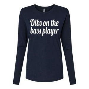 Dibs On The Bass Player Funny Gift For Women Tee Womens Cotton Relaxed Long Sleeve T-Shirt