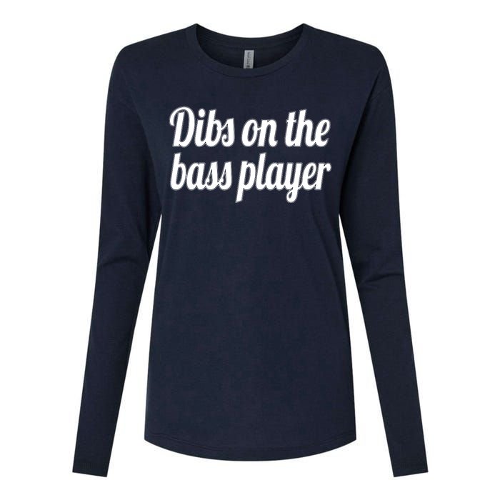 Dibs On The Bass Player Funny Gift For Women Tee Womens Cotton Relaxed Long Sleeve T-Shirt