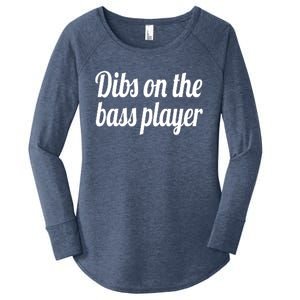 Dibs On The Bass Player Funny Gift For Women Tee Women's Perfect Tri Tunic Long Sleeve Shirt