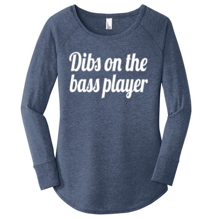 Dibs On The Bass Player Funny Gift For Women Tee Women's Perfect Tri Tunic Long Sleeve Shirt