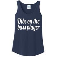 Dibs On The Bass Player Funny Gift For Women Tee Ladies Essential Tank