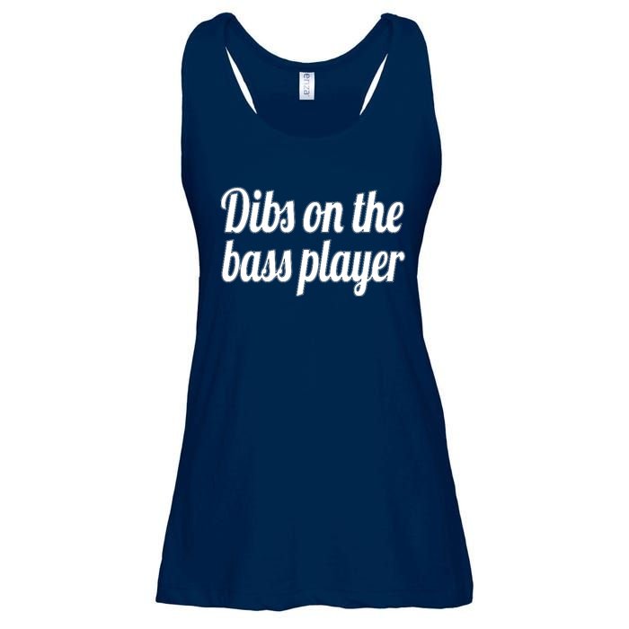 Dibs On The Bass Player Funny Gift For Women Tee Ladies Essential Flowy Tank