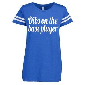 Dibs On The Bass Player Funny Gift For Women Tee Enza Ladies Jersey Football T-Shirt