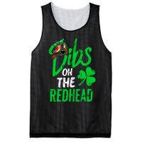 Dibs On The Redhead St Patricks Day Mesh Reversible Basketball Jersey Tank