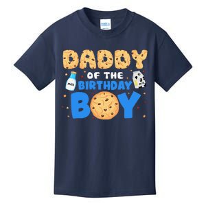 Daddy Of The Birthday Boy Milk And Cookies 1st Birthday Kids T-Shirt