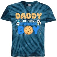 Daddy Of The Birthday Boy Milk And Cookies 1st Birthday Kids Tie-Dye T-Shirt