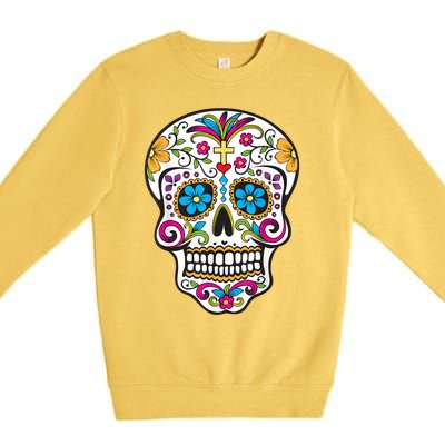 Day Of The Dead Sugar Skull Premium Crewneck Sweatshirt