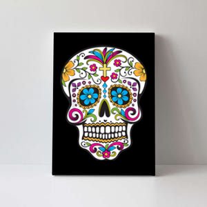 Day Of The Dead Sugar Skull Canvas