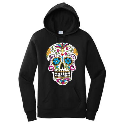 Day Of The Dead Sugar Skull Women's Pullover Hoodie