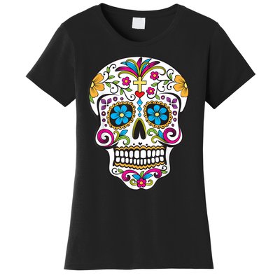 Day Of The Dead Sugar Skull Women's T-Shirt