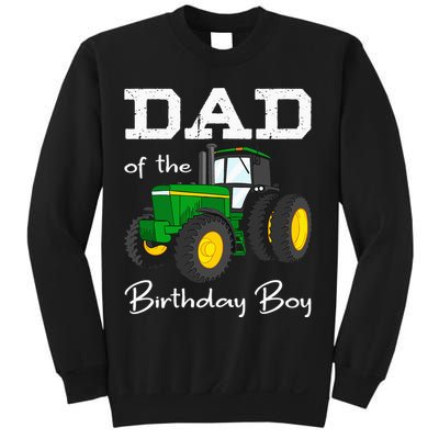 Dad Of The Birthday Boy Tractor Farm Party Sweatshirt