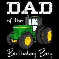 Dad Of The Birthday Boy Tractor Farm Party Drawstring Bag
