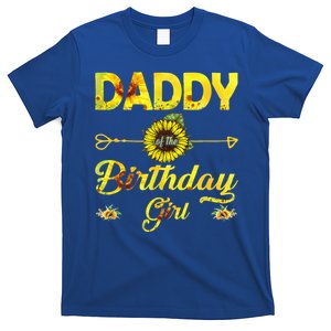 Daddy Of The Birthday Dad Sunflower Gifts T-Shirt