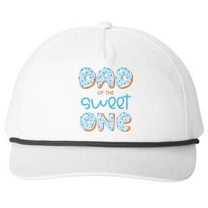 Dad Of The Sweet One Donut Boy 1st Birthday Party Daddy Pop Snapback Five-Panel Rope Hat