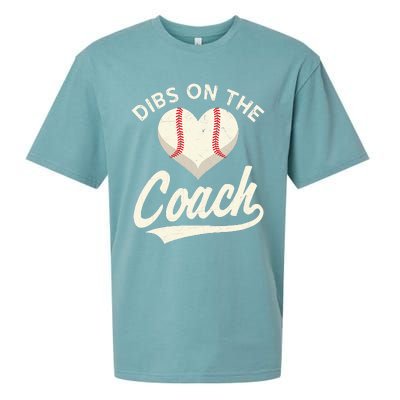 Dibs On The Coach Baseball Funny Baseball Coach Gifts Sueded Cloud Jersey T-Shirt