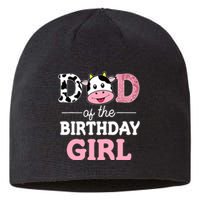 Dad of The Birthday Girl Farm Cow Daddy Papa 1st Sustainable Beanie