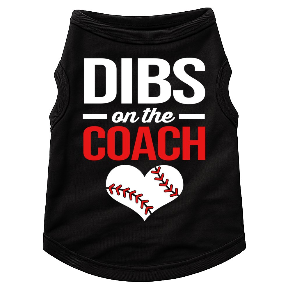 Dibs On The Coach Baseball Women Gift Doggie Tank