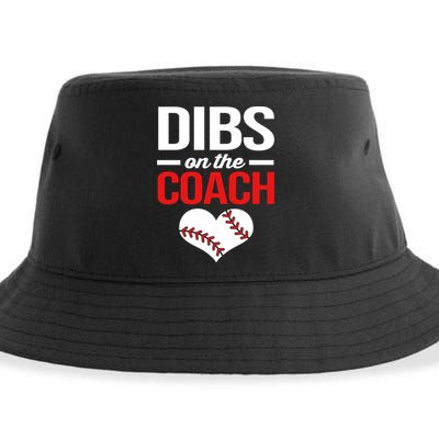 Dibs On The Coach Baseball Women Gift Sustainable Bucket Hat
