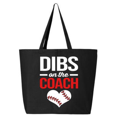 Dibs On The Coach Baseball Women Gift 25L Jumbo Tote