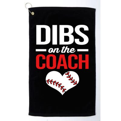 Dibs On The Coach Baseball Women Gift Golf Towel