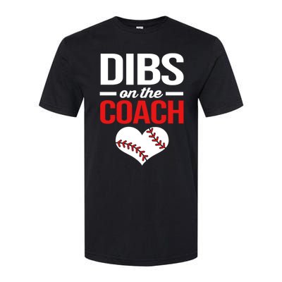 Dibs On The Coach Baseball Women Gift Softstyle® CVC T-Shirt