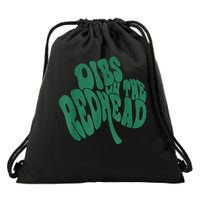 Dibs On The Redhead St Patrick'S Day Shamrock Lucky Charm Drawstring Bag
