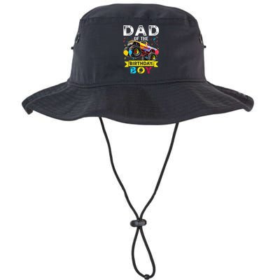 Dad Of The Birthday Boy Monster Truck Birthday Legacy Cool Fit Booney Bucket Hat