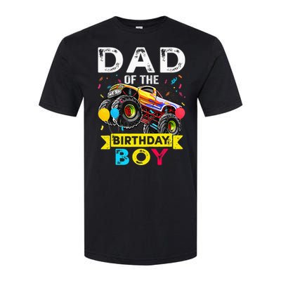 Dad Of The Birthday Boy Monster Truck Birthday Softstyle CVC T-Shirt