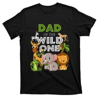 Dad Of The Wild One Zoo Birthday Safari Jungle Animal T-Shirt