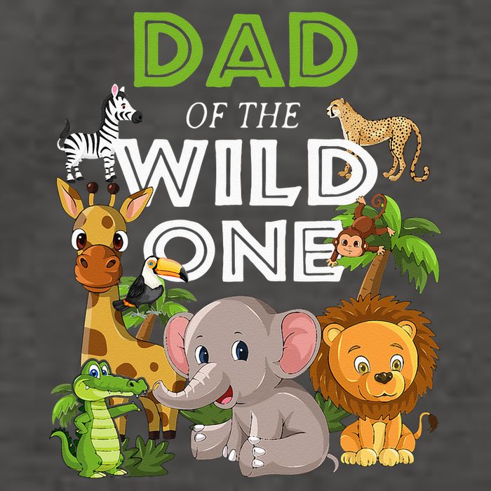 Dad Of The Wild One Zoo Birthday Safari Jungle Animal Vector Backpack