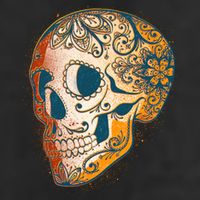 Day Of The Dead Grunge Sugar Skull Cool Comfort Performance Bucket Hat