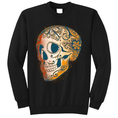 Day Of The Dead Grunge Sugar Skull Sweatshirt