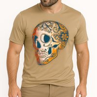Day Of The Dead Grunge Sugar Skull Performance Shirt