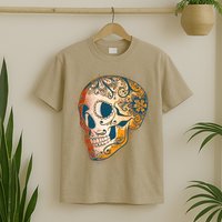 Day Of The Dead Grunge Sugar Skull T-Shirt