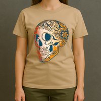 Day Of The Dead Grunge Sugar Skull T-Shirt
