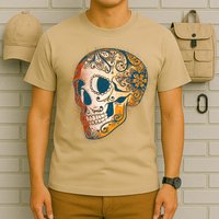 Day Of The Dead Grunge Sugar Skull T-Shirt