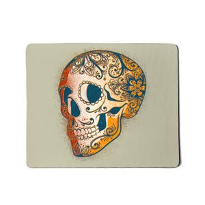 Day Of The Dead Grunge Sugar Skull Mousepad