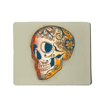 Day Of The Dead Grunge Sugar Skull Mousepad