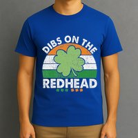 Dibs On The Redhead Funny St Patricks Day T-Shirt