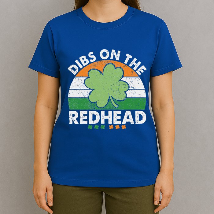 Dibs On The Redhead Funny St Patricks Day T-Shirt