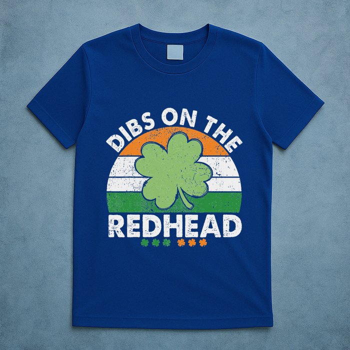 Dibs On The Redhead Funny St Patricks Day T-Shirt