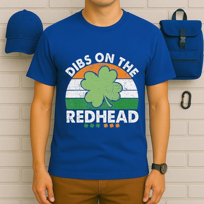 Dibs On The Redhead Funny St Patricks Day T-Shirt