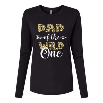 Dad Of The Wild One Zoo Themed 1st Birthday Party Womens Cotton Relaxed Long Sleeve T-Shirt