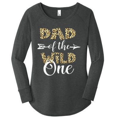 Dad Of The Wild One Zoo Themed 1st Birthday Party Women's Perfect Tri Tunic Long Sleeve Shirt