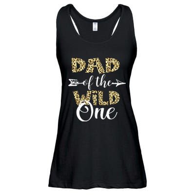 Dad Of The Wild One Zoo Themed 1st Birthday Party Ladies Essential Flowy Tank