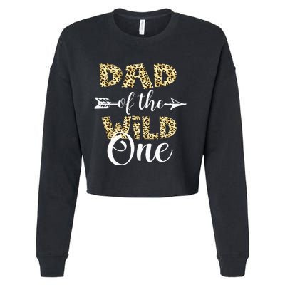 Dad Of The Wild One Zoo Themed 1st Birthday Party Cropped Pullover Crew