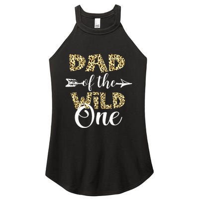 Dad Of The Wild One Zoo Themed 1st Birthday Party Women's Perfect Tri Rocker Tank