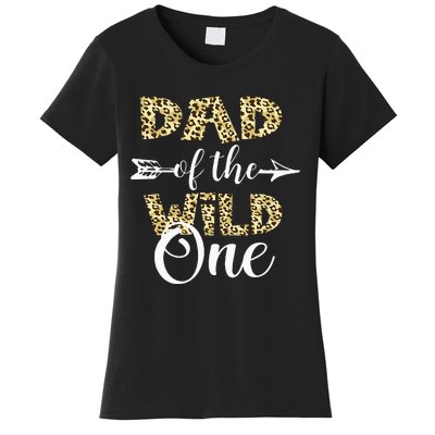 Dad Of The Wild One Zoo Themed 1st Birthday Party Women's T-Shirt